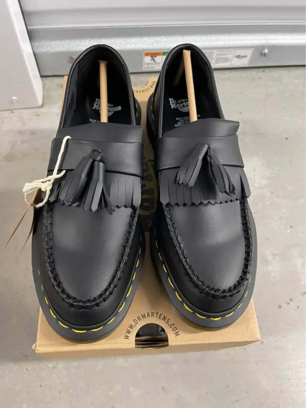 Dr. Martens Vegan Adrian Felix Tassel Loafer Black 30744001 Sz 5M/6W